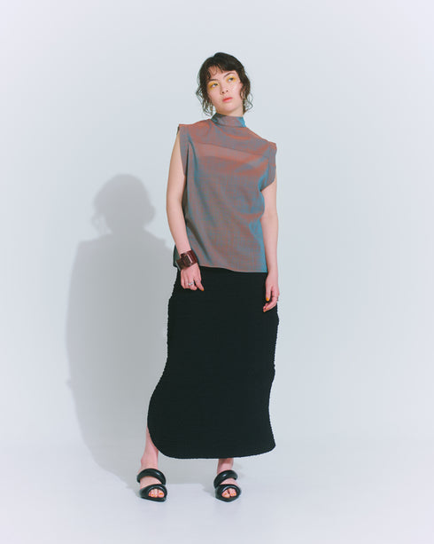 chambray bow tie blouse