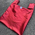 Metallic hand bag -red-