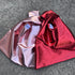 Metallic hand bag -red-