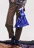 Metallic hand bag -blue-