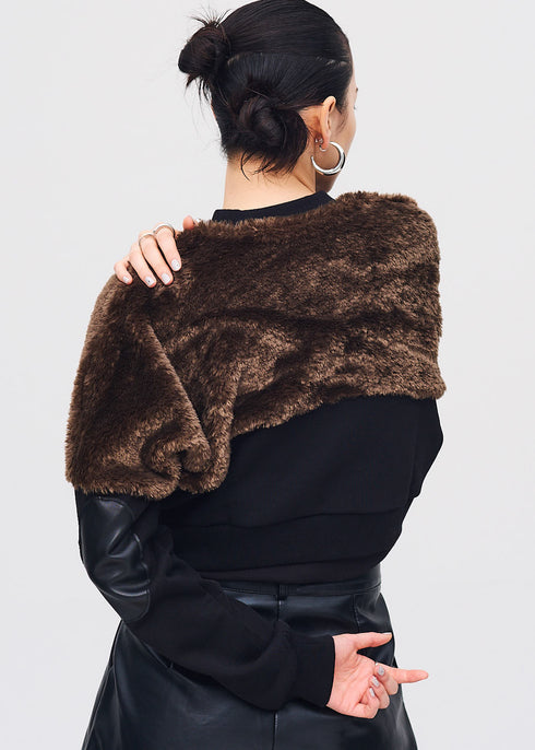 Brown Fur Sweat