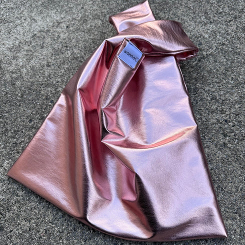 Metallic hand bag -pink-