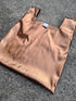 Metallic hand bag -bronze-