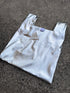 Metallic hand bag -silver-