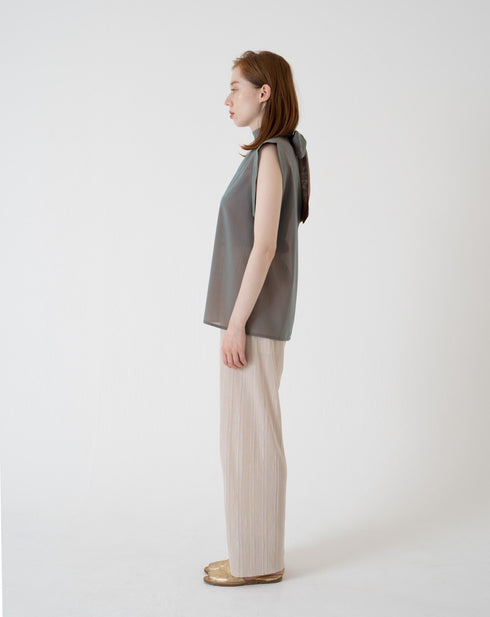 chambray bow tie blouse